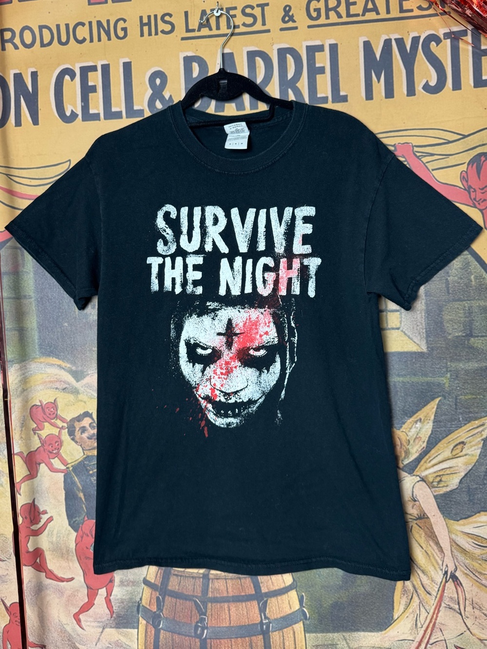 The Purge Survive The Night Horror Movie Black Graphic T-Shirt - Picture 2 of 3
